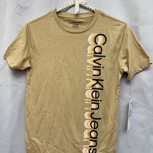 Calvin Klein Jeans Beige Graphic Tee NWT